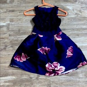 Navy flower dress